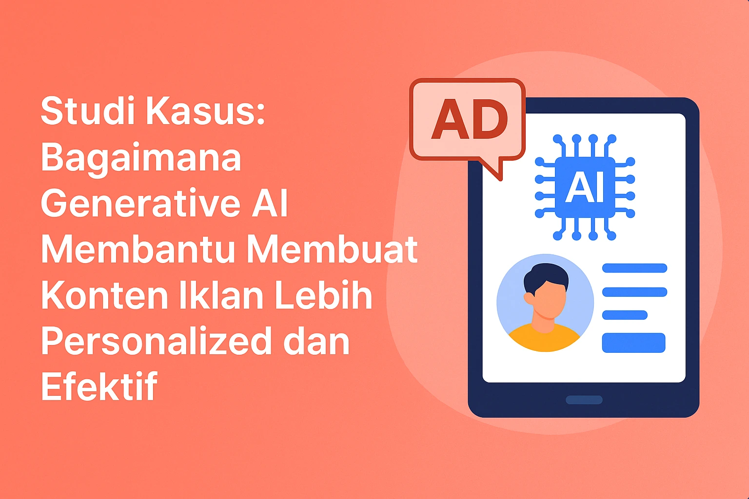 Studi Kasus: Bagaimana Generative AI Membantu Membuat Konten Iklan Lebih Personalized dan Efektif